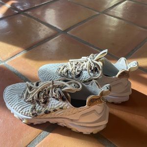 Custom white & leopard print Nike sneakers size 7.5